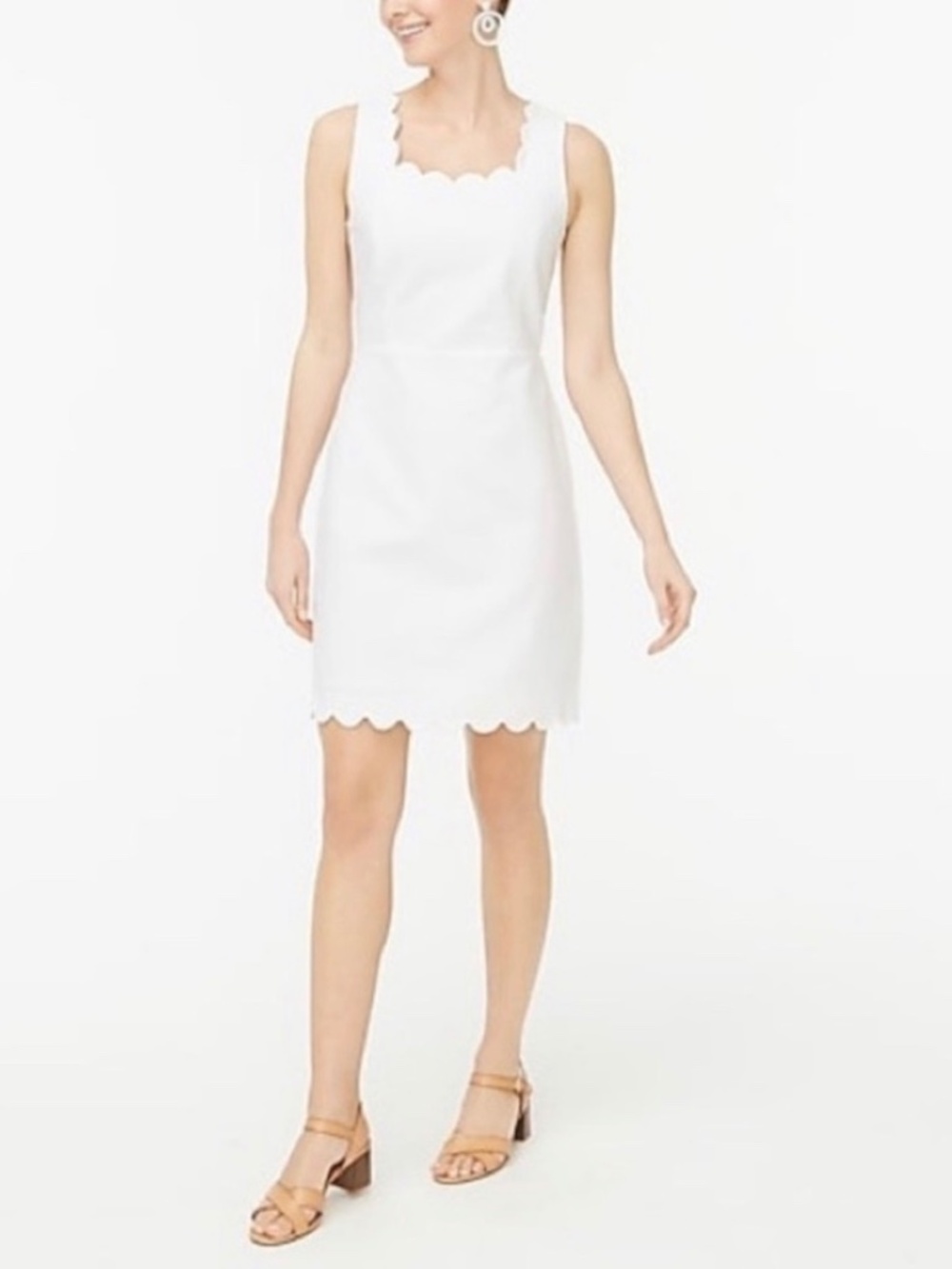Jcrew scalloped shift dress NWT, size 12